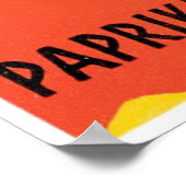 Paprika Spanje  label Poster (Hoek)