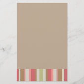 Paprika-streepjespatroon Briefpapier (Voorkant)