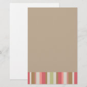 Paprika-streepjespatroon Briefpapier (Voorkant / Achterkant)