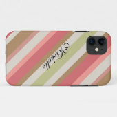 Paprika-streepjespatroon Case-Mate iPhone Case (Achterkant (horizontaal))