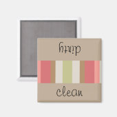 Paprika-streepjespatroon Magneet (Voorkant / Achterkant)