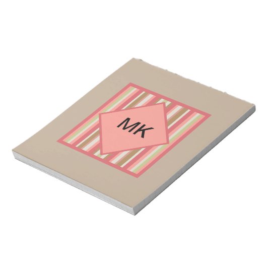 Paprika-streepjespatroon Notitieblok (Linkerzijde)