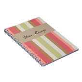 Paprika-streepjespatroon Notitieboek (Rechterzijde)