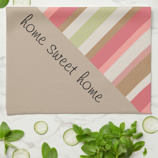 Paprika-streepjespatroon Theedoek (Gevouwen)