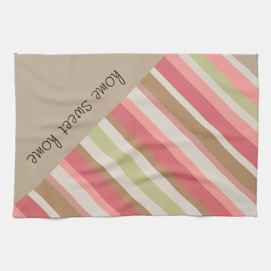 Paprika-streepjespatroon Theedoek (Horizontaal)