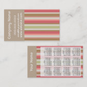 Paprika-streepjespatroon Visitekaartje (Voorkant / Achterkant)