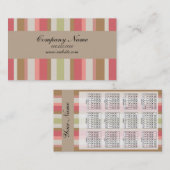 Paprika-streepjespatroon Visitekaartje (Voorkant / Achterkant)