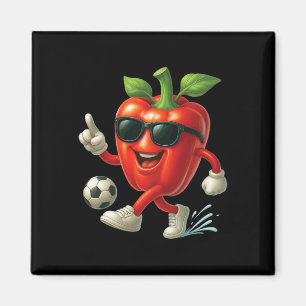 Paprika Voetbal  Magneet
