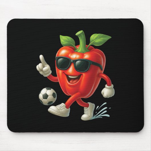 Paprika Voetbal Muismat (Voorkant)