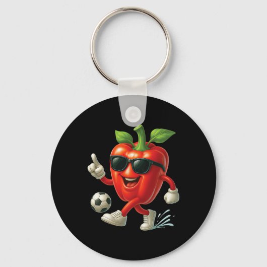 Paprika Voetbal  Sleutelhanger (Voorkant)