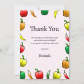 Paprika's en lange paprika's bedankkaart (Voorkant)