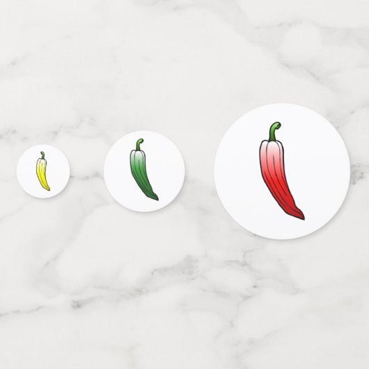 Paprika's en lange paprika's confetti (Achterkanten)