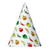 Paprika's en lange paprika's feesthoedjes (Links)