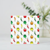 Paprika's en lange paprika's kaart (Staand voorkant)