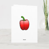 Paprika's en lange paprika's kaart (Achterkant)