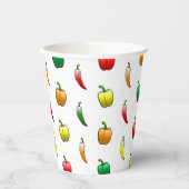 Paprika's en lange paprika's papieren bekers (Voorkant)