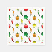 Paprika's en lange paprika's servet (Voorkant)