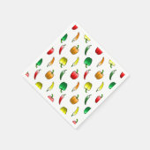 Paprika's en lange paprika's servet (Hoek)