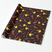 Paprika's En Uien Cadeaupapier (Uitgerold)