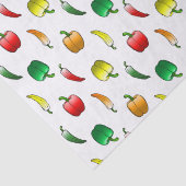 Paprika's en Zoete Lange Pepers Tissuepapier (Detail)