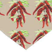  paprika's - khaki  korte tafelloper (Hoek)