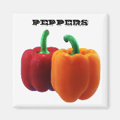 Paprika's - (Koelkast Magnet Square) (Voorkant)