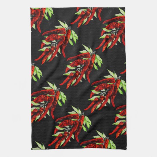  paprika's theedoek (Verticaal)