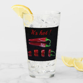 Paprika's van rode Spaanse peper Glas