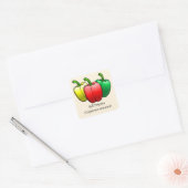 Paprika's Vierkante Sticker (Envelop)