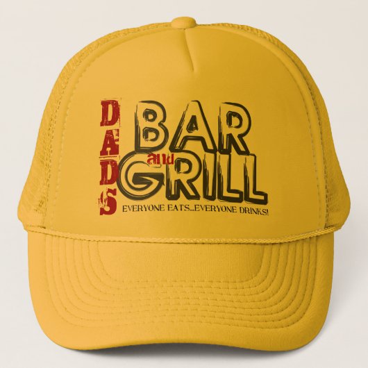 Pap's Bar en Grill Trucker Hat Pet (Voorkant)