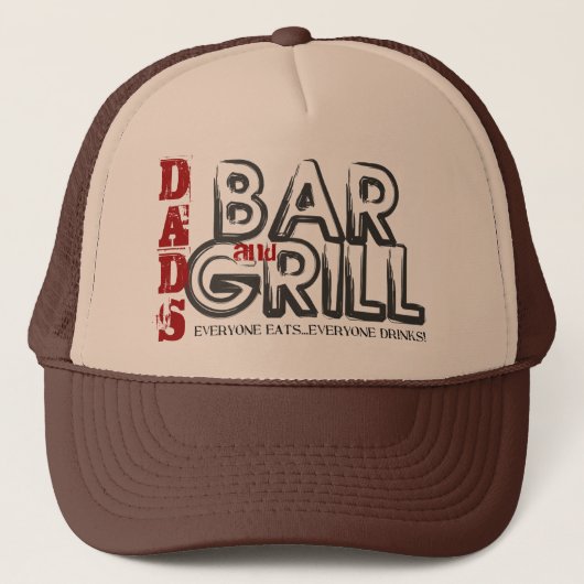 Pap's Bar en Grill Trucker Hat Pet (Voorkant)
