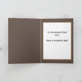 Pap's Birthday, Rustic, Forest Hiking Photo Card Kaart (Binnen)