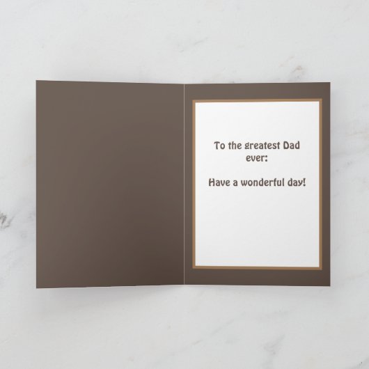 Pap's Birthday, Rustic, Forest Hiking Photo Card Kaart (Binnen)