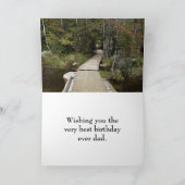 Pap's Birthday - Wooden Path Kaart (Binnen)