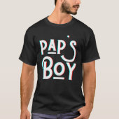 Pap's Boy Funny Grandpa Pa Mannen Man Dochter Pap  T-shirt (Voorkant)