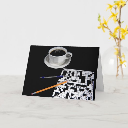 Pap's Crossword Puzzle Kaart (Gele Bloem)