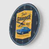 Pap's Cuda Garage Large Clock Grote Klok (Hoek)