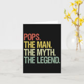 Paps De Man De Mythe De Legende Vaders Cadeau Kaart (Gele Bloem)