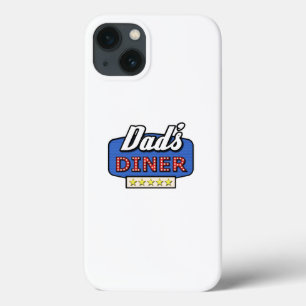 Pap's Diner Logo - Een cadeau voor pap Case-Mate iPhone Case