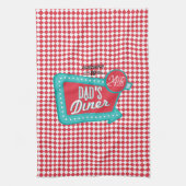 Pap's Diner Towel - Retro Vaderdag Theedoek (Verticaal)
