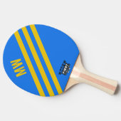 Pap's eerste Vaderdag Blue Ping Pong Paddle Tafeltennisbatje (Zijkant)