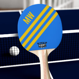 Pap's eerste Vaderdag Blue Ping Pong Paddle Tafeltennisbatje