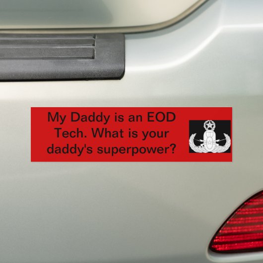 Pap's EOD Superpower Bumpersticker (Op auto)
