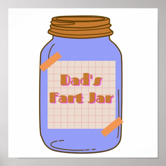 Pap's Fart Jar Poster (Voorkant)