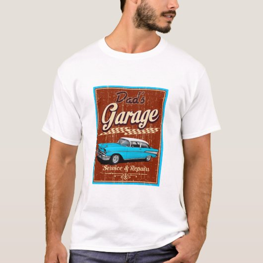 Pap's Garage Blue 57 Classic T-shirt (Voorkant)
