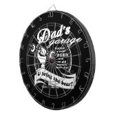 Pap's Garage Breng Beer Dartbord (Voorkant Rechts)