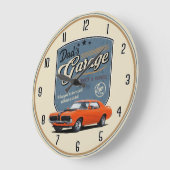Pap's Garage Cougar Large Clock Grote Klok (Hoek)