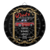 Pap's Garage Dartbord (Voorkant)
