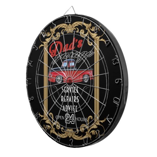 Pap's Garage Dartbord (Voorkant Rechts)