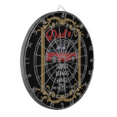 Pap's Garage Dartbord (Voorkant Links)